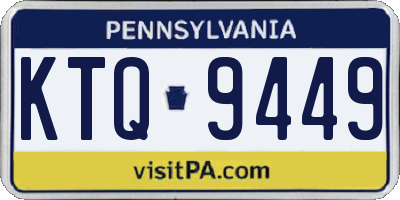 PA license plate KTQ9449