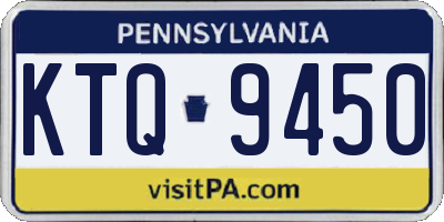 PA license plate KTQ9450