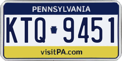 PA license plate KTQ9451