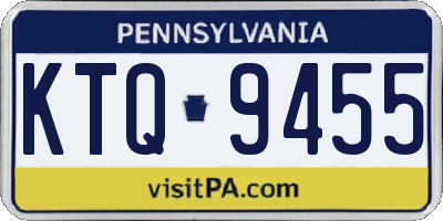 PA license plate KTQ9455