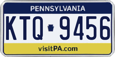 PA license plate KTQ9456