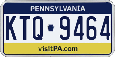 PA license plate KTQ9464