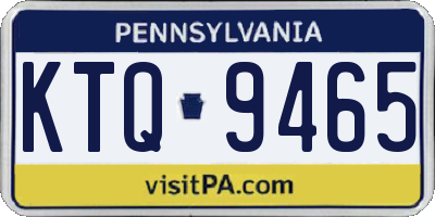 PA license plate KTQ9465