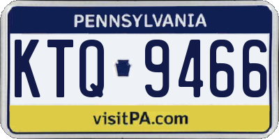 PA license plate KTQ9466
