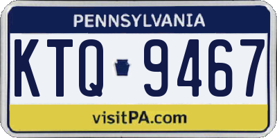 PA license plate KTQ9467