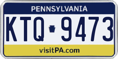 PA license plate KTQ9473