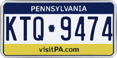 PA license plate KTQ9474