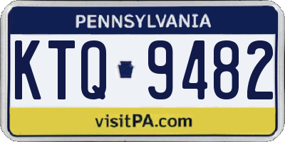 PA license plate KTQ9482