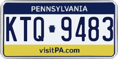 PA license plate KTQ9483