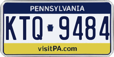 PA license plate KTQ9484
