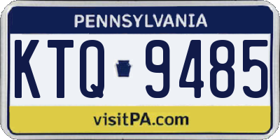 PA license plate KTQ9485