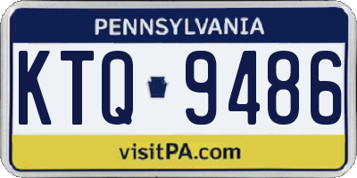 PA license plate KTQ9486