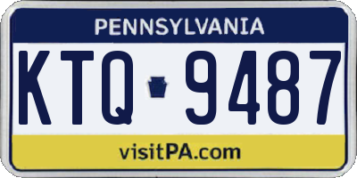 PA license plate KTQ9487