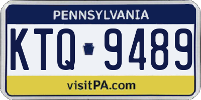 PA license plate KTQ9489
