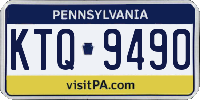PA license plate KTQ9490