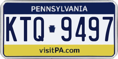PA license plate KTQ9497