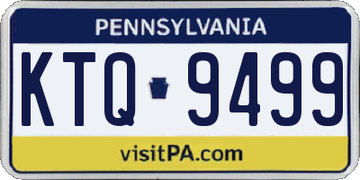 PA license plate KTQ9499
