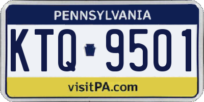 PA license plate KTQ9501