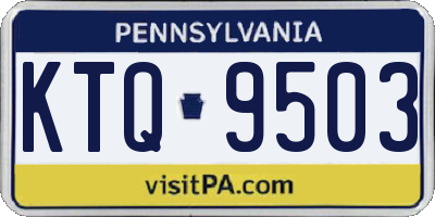 PA license plate KTQ9503