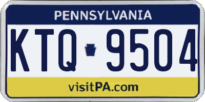 PA license plate KTQ9504
