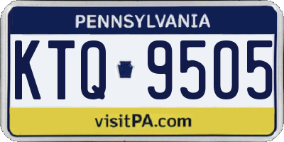 PA license plate KTQ9505