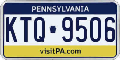 PA license plate KTQ9506