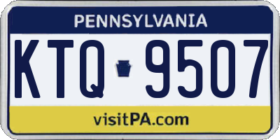 PA license plate KTQ9507