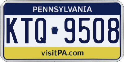 PA license plate KTQ9508