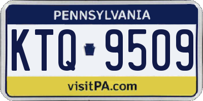 PA license plate KTQ9509