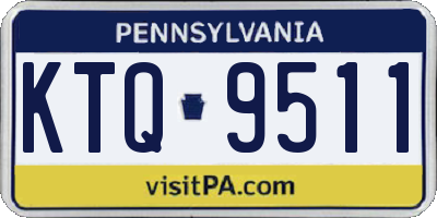 PA license plate KTQ9511