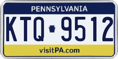 PA license plate KTQ9512