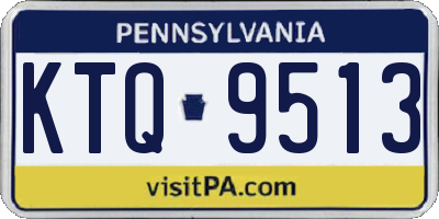 PA license plate KTQ9513