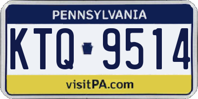 PA license plate KTQ9514