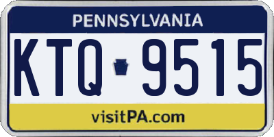 PA license plate KTQ9515