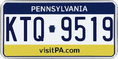 PA license plate KTQ9519