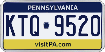 PA license plate KTQ9520
