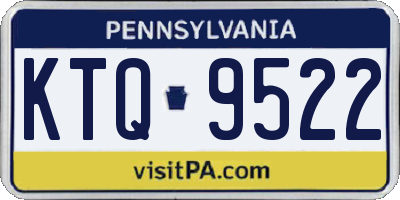 PA license plate KTQ9522