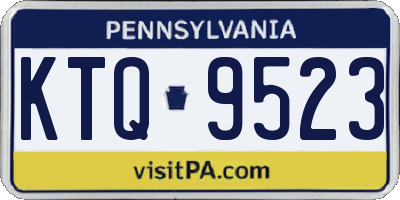 PA license plate KTQ9523