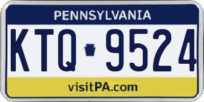 PA license plate KTQ9524