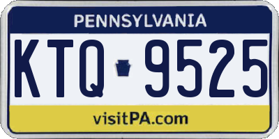 PA license plate KTQ9525