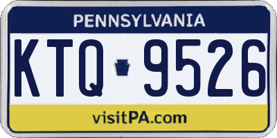 PA license plate KTQ9526