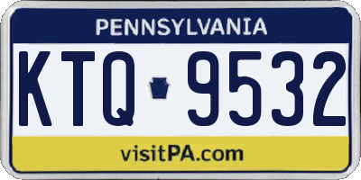 PA license plate KTQ9532