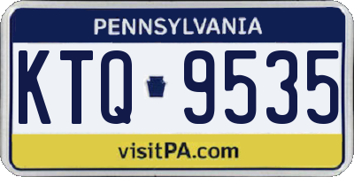 PA license plate KTQ9535