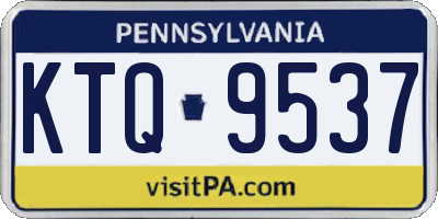 PA license plate KTQ9537