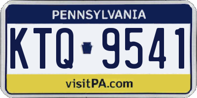 PA license plate KTQ9541