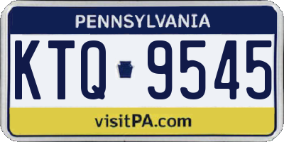 PA license plate KTQ9545