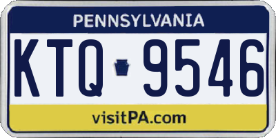 PA license plate KTQ9546