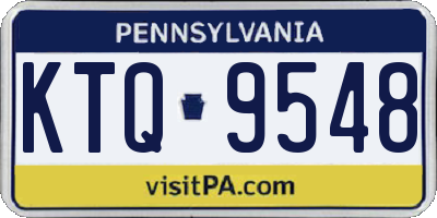 PA license plate KTQ9548