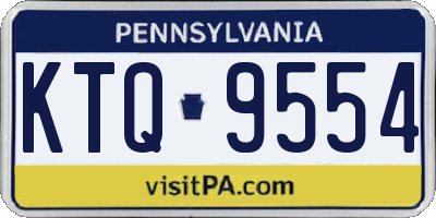 PA license plate KTQ9554