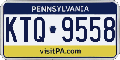PA license plate KTQ9558